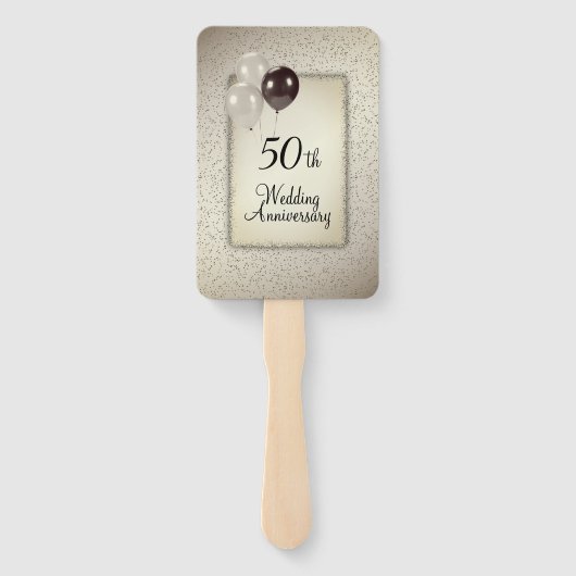 Handfan zum 50. Hochzeitstag Fächer (Rückseite)
