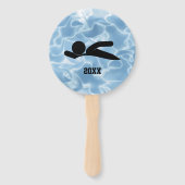 Handfans für das Schwimmen Fächer (Rückseite)