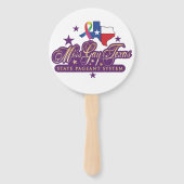 Handfans mit dem Logo "Miss Gay Texas Staat" Fächer (Rückseite)