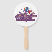Handfans mit dem Logo "Miss Gay Texas Staat" Fächer (Vorderseite)