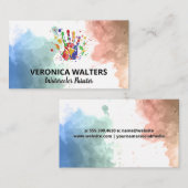 Handfarbe Farbe | Kreative Künste Treuekarte (Vorne/Hinten)