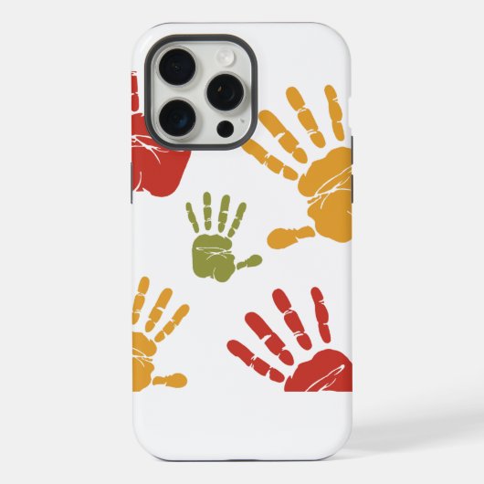 Handfarbe iPhone Hülle (Rückseite)