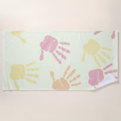 Handfarbe Strandtuch (Vorderseite)