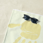 Handfarbe Strandtuch (Beispiel)