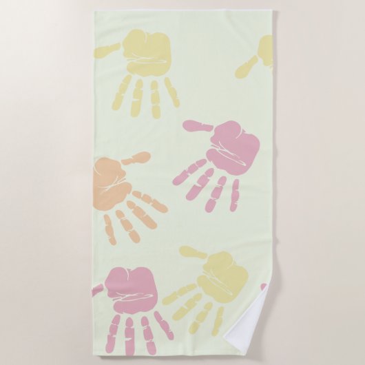 Handfarbe Strandtuch (Vorderseite)