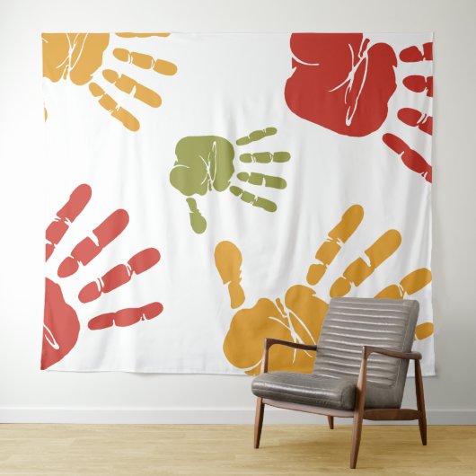 Handfarbe Wandteppich (Beispiel (Horizontal))