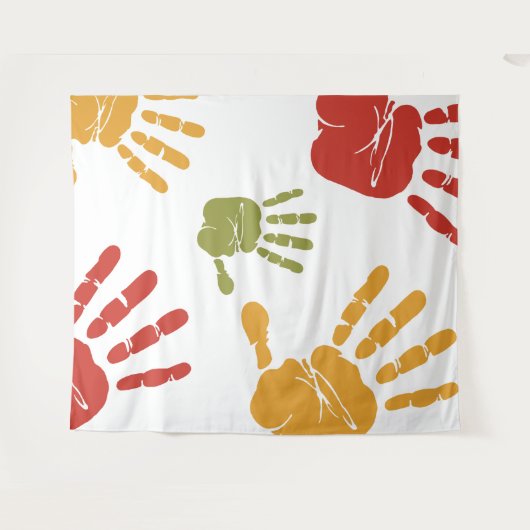 Handfarbe Wandteppich (Vorderseite (Horizontal))