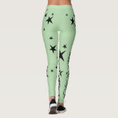 Handfarbene Designer-Leggings Leggings (Rückseite)