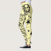 Handfarbene Designer-Leggings Leggings (Links)
