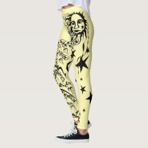 Handfarbene Designer-Leggings