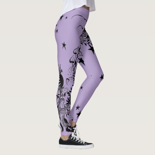 Handfarbene Designer-Leggings Leggings (Rechts)