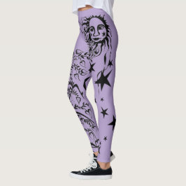 Handfarbene Designer-Leggings Leggings