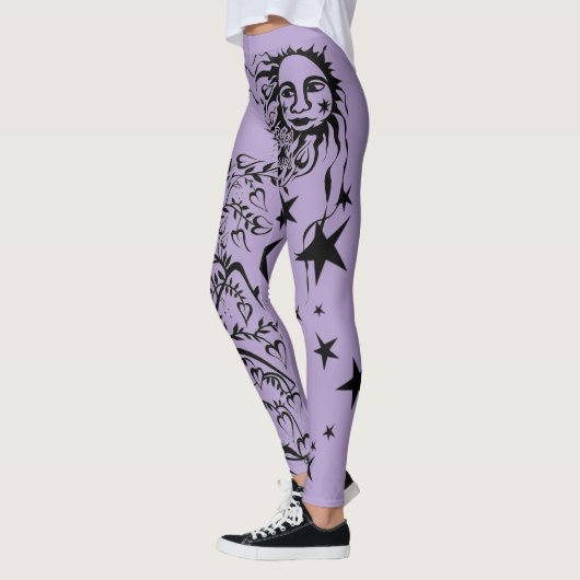 Handfarbene Designer-Leggings Leggings (Links)