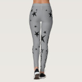 Handfarbene Designer-Leggings Leggings (Rückseite)