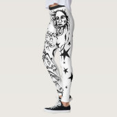Handfarbene Designer-Leggings Leggings (Links)