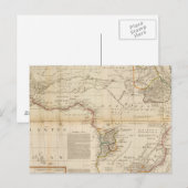 Handfarbene Karte aus Afrika (Vorne/Hinten)