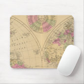 Handfarbene lithographierte Weltkarte Mousepad (Mit Mouse)