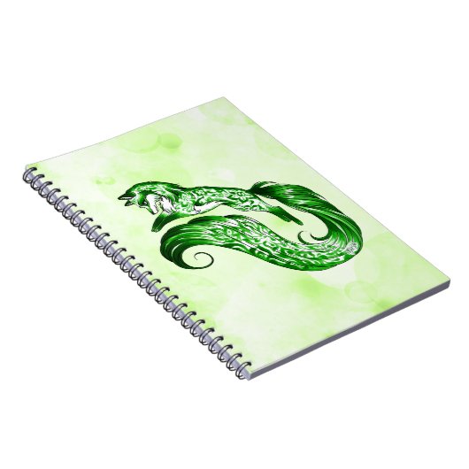 Handfarbenes Nature's Spirit Notebook von Mei Yu Notizblock (Rechte Seite)