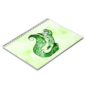 Handfarbenes Nature's Spirit Notebook von Mei Yu Notizblock (Linke Seite)