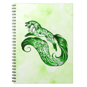 Handfarbenes Nature's Spirit Notebook von Mei Yu Notizblock