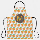 Handfarbenkürbis-Muster Schürze (Vorderseite)