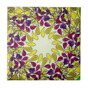 handfarbig   Tränentropfen-Keramik Fliese