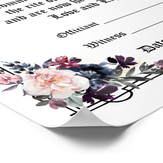 Handfastet Certificate Poster - Fantasy Ravens (Ecke)