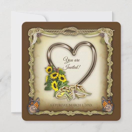 Handfastfeier Einladung (Vorderseite)