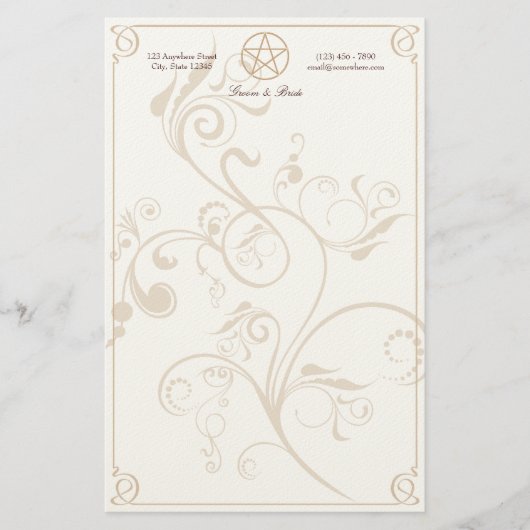 Handfasting Briefpapier (Vorderseite)