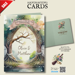 HANDFASTING CARD PERSONALISIERT PAGAN CELTIC DRUID KARTE