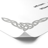 HANDFASTING CERTIFICATE 16X20 CELTIC WICCA WHITE POSTER (Ecke)