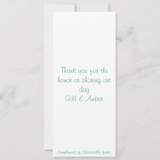 Handfasting Einladung (Rückseite)