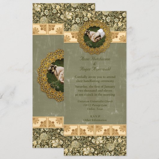 Handfasting Einladung (Vorne/Hinten)