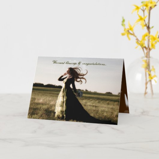 Handfasting Glückwunsch Karte (Gelbe Blume)