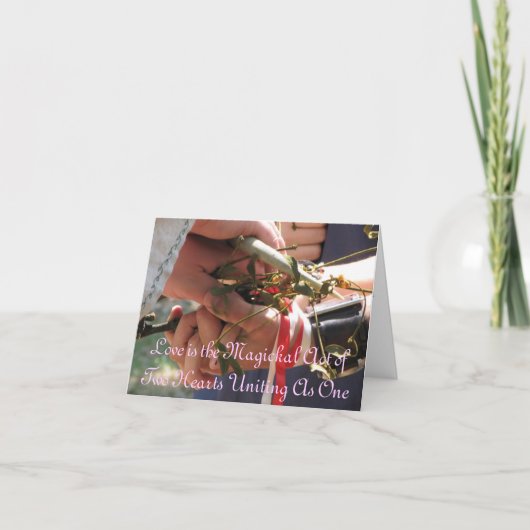 Handfasting/Hochzeits-Einladung Einladung (Vorderseite)