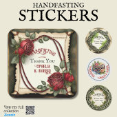 HANDFASTING STICKERS FOR FAVORS ENVELOPES CORD