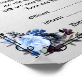 Handfastposter - Fantasy Ravens Blue Poster (Ecke)