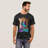 Handfaust Behalte Suizidpräventi T-Shirt (Vorne ganz)
