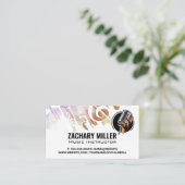 Handfestes Mikrofon-Logo Visitenkarte (Stehend Vorderseite)