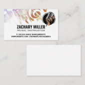 Handfestes Mikrofon-Logo Visitenkarte (Vorne/Hinten)