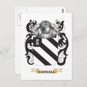 Handfeuerwaffe (Familienwappen) Postkarte (Vorne/Hinten)