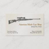 Handfeuerwaffenhändlerkarte Visitenkarte (Vorderseite)