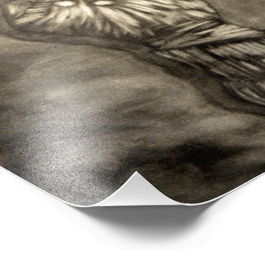 Handfigur Fotodruck (Ecke)