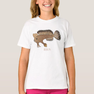 Handfisch Cartoon-Illustration T-Shirt