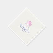 Handfläche | Beach House | Sozialklubästhetik Serviette (Ecke)