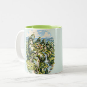 Handfläche des gefallenen Riesen Zweifarbige Tasse