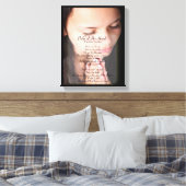 Handfläche POEM 4 LEINWAND CANVAS DRUCKEN (Insitu (Schlafzimmer))