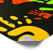 Handflächen-Hintergrundbild Poster (Ecke)
