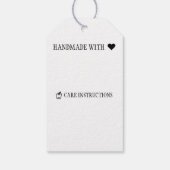 Handgearbeitete Schafe / Handgepäckstücke / Pflege Geschenkanhänger (Rückseite)