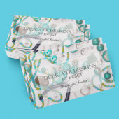 Handgearbeitete Schmuckdesigner Visitenkarte